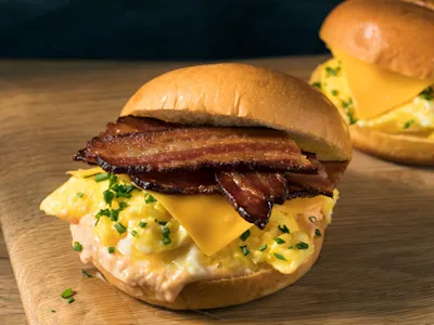 Bacon and Eggs cheese Platter
