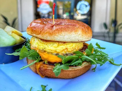 Sausage, Eggs and cheese Platter