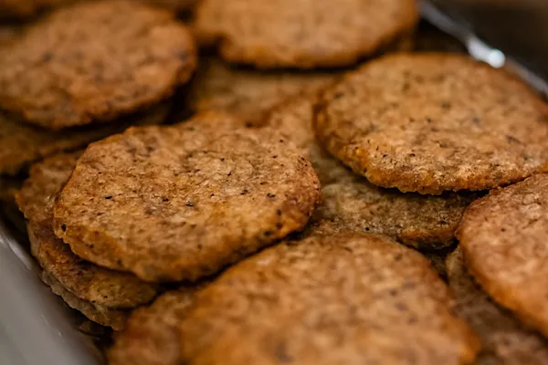 Savor the Boar’s Head Sausage platter, a delectable assortment of juicy, all-natural pork sausage patties.