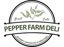 Pepper Deli Farm Logo Home Button