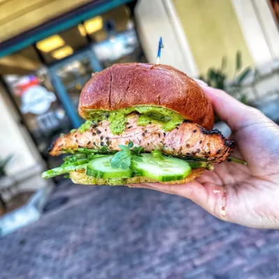 Wild-Caught Salmon Sandwich